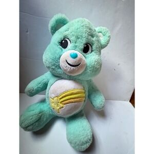 Care Bears‎ Wish Bear Plush Mint Green Shooting Star Stuffed Animal Toy